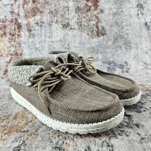 Hey Dude Britt Boots Womens 9 Brown Lace Up Boho Comfort Shoes 121771500